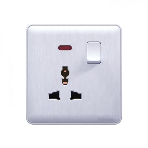 3 pin socket with switch